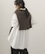 フロントシャーリングシャツワンピース