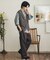 『洗濯可』ハイショクジャガードニットベスト