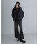 撥水ショールカラーミディダウンコート