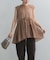 ELENDEEK　SHEER PEPLUM  BLOUSE
