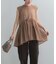 ELENDEEK　SHEER PEPLUM  BLOUSE