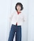 『別注』HANES×DOORS　ワッフルコンパクトカーディガン