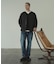 『別注』+phenix　WINDSTOPPER by GORE-TEX LABS ノーカラーダウンジャケット