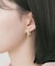 ステンレスオーバルフープピアス