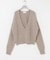 new basic　CASHMERE SILK DEEP V-NECK KNIT