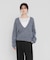 new basic　CASHMERE SILK DEEP V-NECK KNIT