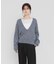 new basic　CASHMERE SILK DEEP V-NECK KNIT