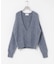new basic　CASHMERE SILK DEEP V-NECK KNIT