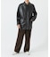 new basic　LAMB LEATHER CAR COAT