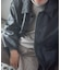 new basic　LAMB LEATHER CAR COAT