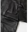 new basic　LAMB LEATHER CAR COAT