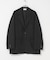 new basic　WOOL LINEN SINGLE JACKET
