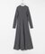 new basic　WASHABLE WOOL LONG-SLEEVE ONE-PIECE