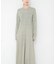 new basic　WASHABLE WOOL LONG-SLEEVE ONE-PIECE