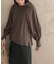 『WEB／一部店舗限定』ギャザーショルダーバックリボンブラウス