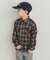 『150サイズあり』ネルチェックオーバーサイズシャツ(KIDS)