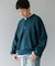 『WEB限定』ウール混もちもちヘンリーネックニット