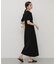 『洗濯可』2Pハーフスリーブエリツキニットセットワンピース