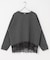 ダブルフェイス裾レースプルオーバー 26AW