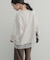 ダブルフェイス裾レースプルオーバー 26AW