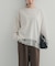 ダブルフェイス裾レースプルオーバー 26AW