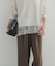 ダブルフェイス裾レースプルオーバー 26AW