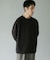 『XLサイズ／WEB限定』コーデュロイタッチクルーネックロングスリーブ Tシャツ