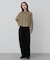 クロップドギャザーシャーリングシャツ