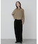 クロップドギャザーシャーリングシャツ
