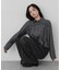クロップドギャザーシャーリングシャツ
