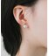 ニュアンスハートパールピアス