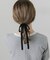 ベロアロングリボンヘアカフ