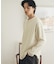 ワッフルヘンリーネックロングTシャツ
