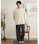 ワッフルヘンリーネックロングTシャツ