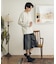 ワッフルヘンリーネックロングTシャツ