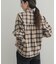 フリルネックチェックブラウス 26AW