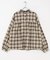 フリルネックチェックブラウス 26AW
