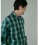 『XLサイズ／WEB限定』USAコットン オンブレチェック シャツ