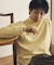 『一部WEB限定カラー』『洗濯可／静電気防止／毛玉防止』ストレッチモックネックニット