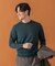 LIFE STYLE TAILOR　マシンウォッシャブルハイゲージクルーニット