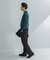 LIFE STYLE TAILOR　マシンウォッシャブルハイゲージクルーニット