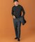 LIFE STYLE TAILOR　マシンウォッシャブルハイゲージクルーニット