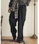 『イージーケア／速乾』ウールライク2タックワイドパンツ