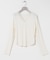 V-NECK LACE RIB TOPS