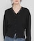 V-NECK LACE RIB TOPS