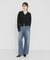 V-NECK LACE RIB TOPS