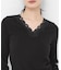 V-NECK LACE RIB TOPS