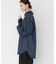 crinkle crinkle crinkle　INDIGO FRILL COLLAR SHIRTS