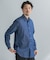 LIFE STYLE TAILOR　ショートワイドデニムライクシャツ