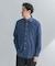 LIFE STYLE TAILOR　ショートワイドデニムライクシャツ
